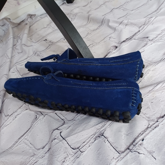 Mercanti Fiorentini Blue Suede Driving Loafers – Men’s 7.5B – Made in Brazil - Picture 7 of 9